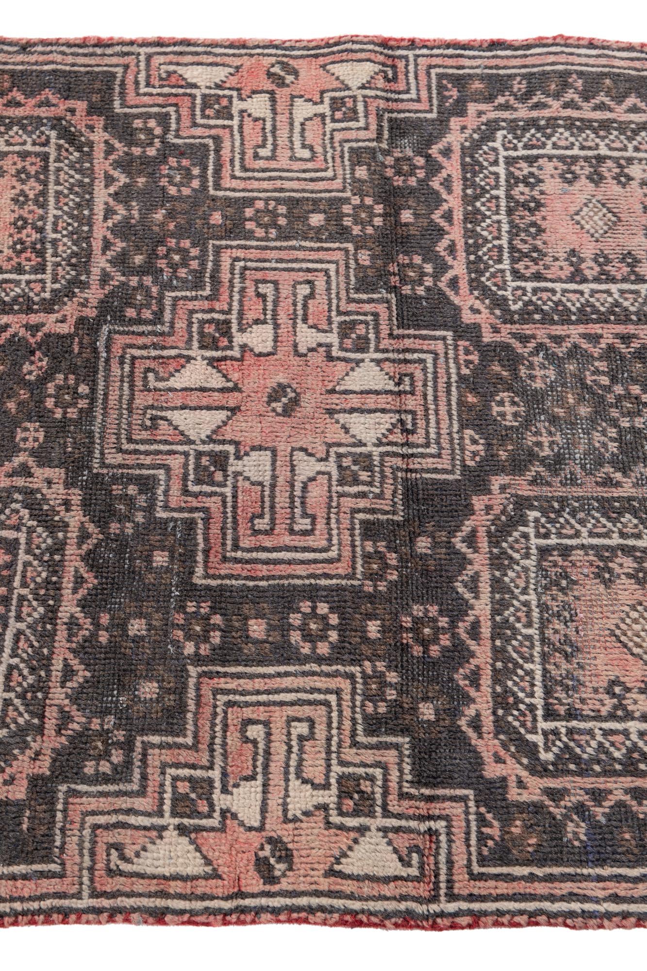 2' 8 x 4' 8 Hand Knotted Ultra Vintage Persian Wool Rug