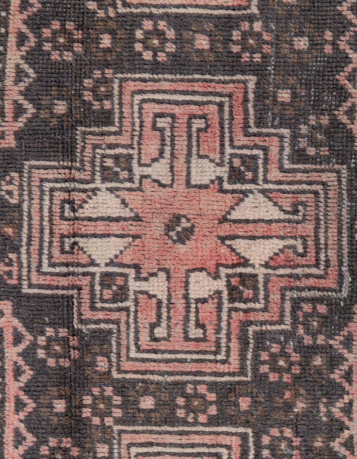 Detail image of 2' 8 x 4' 8  Hand Knotted Ultra Vintage Persian Wool Rug