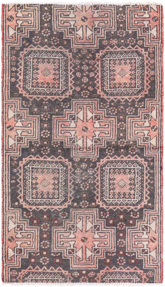2' 8 x 4' 8 Hand Knotted Ultra Vintage Persian Wool Rug