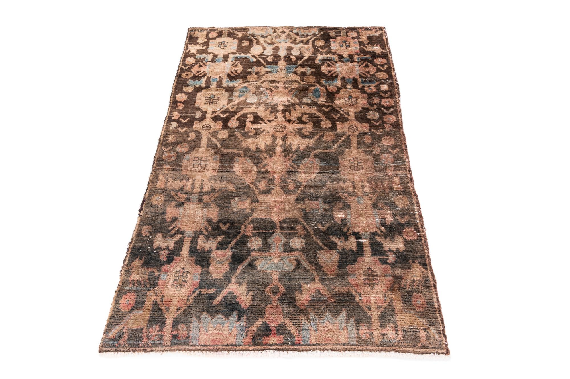 2' 10 x 4' 9 Hand Knotted Ultra Vintage Persian Wool Rug