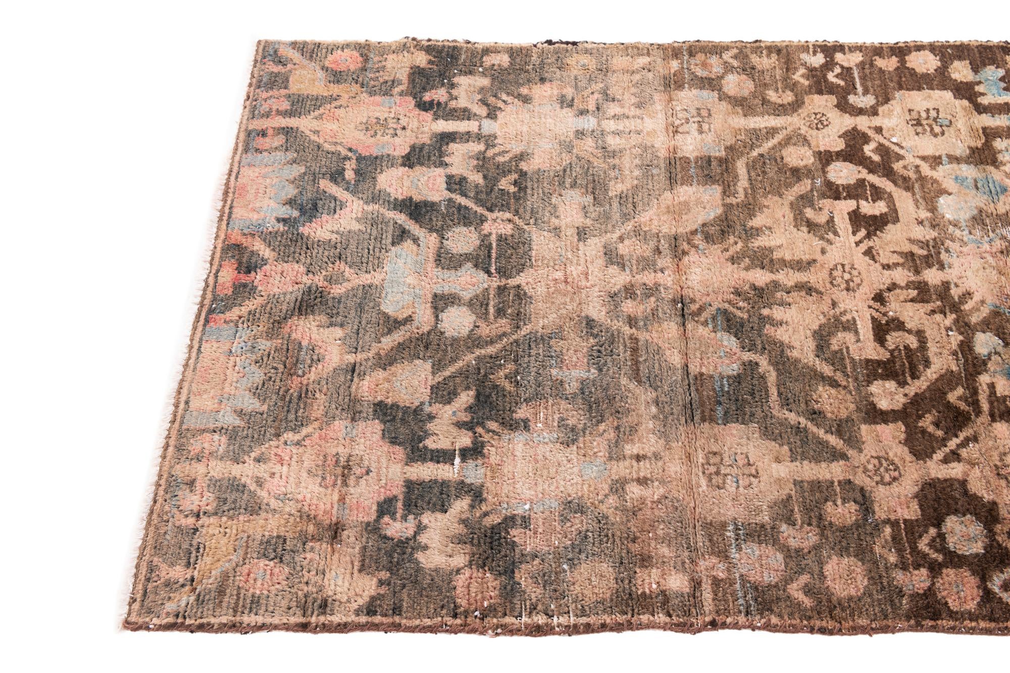 2' 10 x 4' 9 Hand Knotted Ultra Vintage Persian Wool Rug