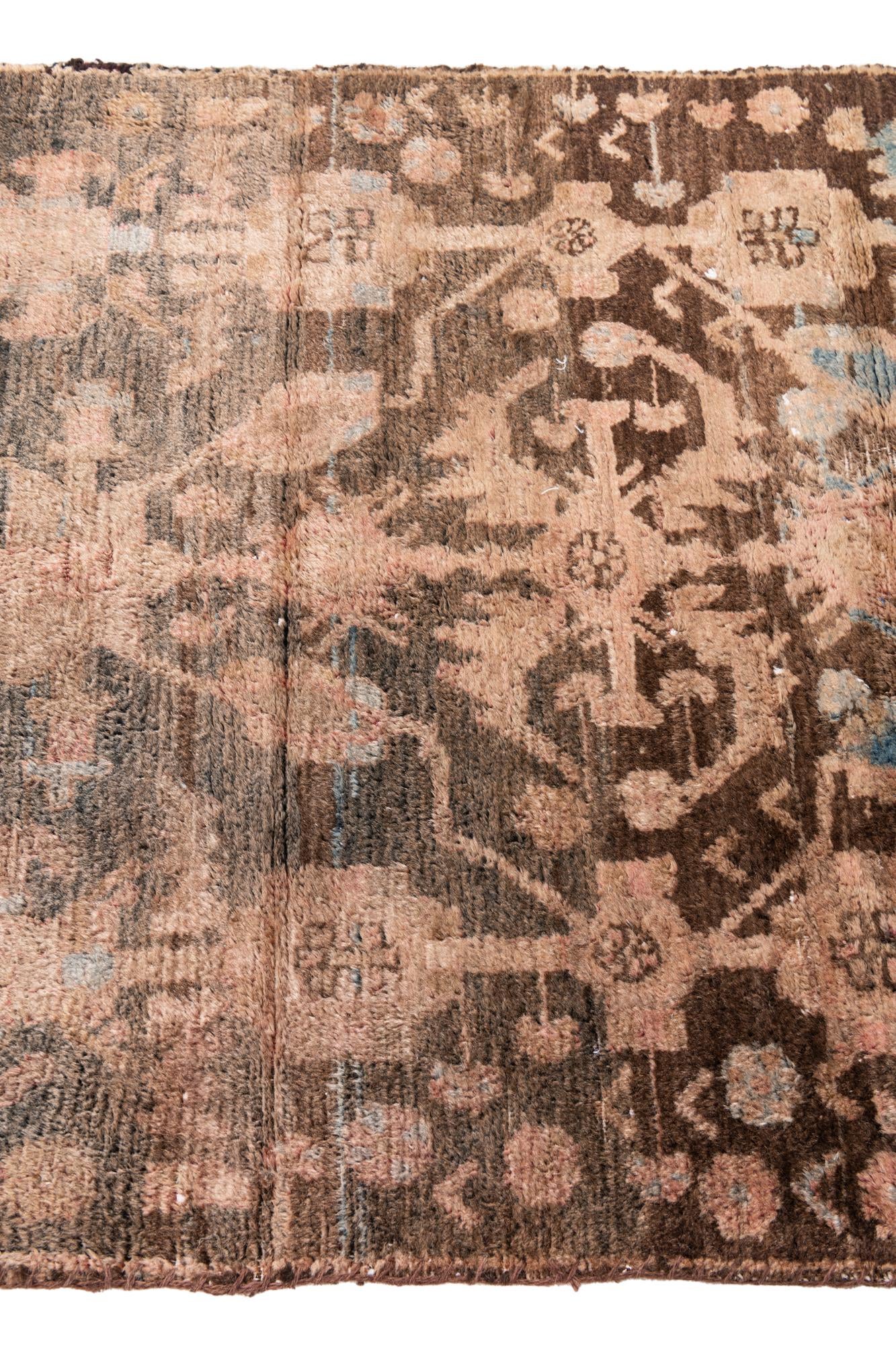 2' 10 x 4' 9 Hand Knotted Ultra Vintage Persian Wool Rug