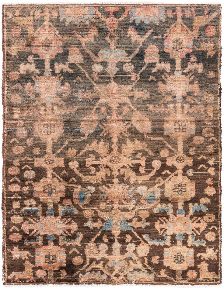 Detail image of 2' 10 x 4' 9 Hand Knotted Ultra Vintage Persian Wool Rug