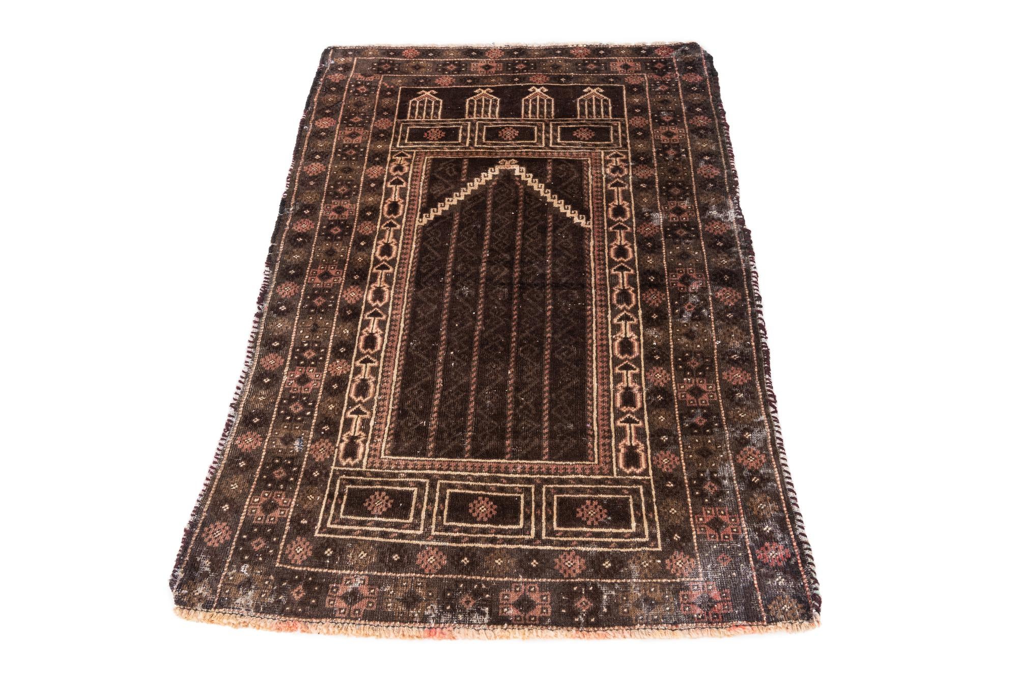 3' x 4' 5 Hand Knotted Ultra Vintage Persian Wool Rug