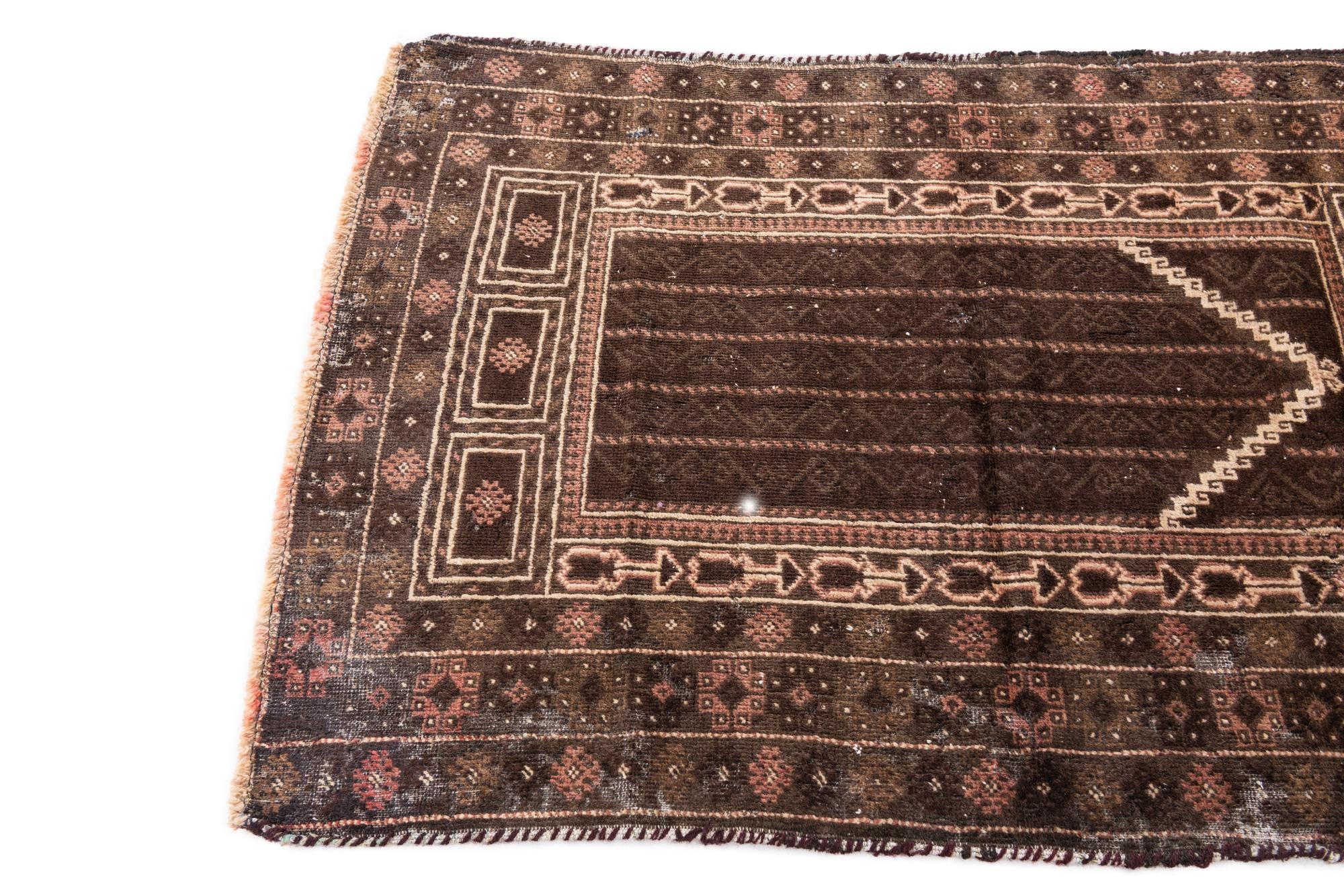 3' x 4' 5 Hand Knotted Ultra Vintage Persian Wool Rug