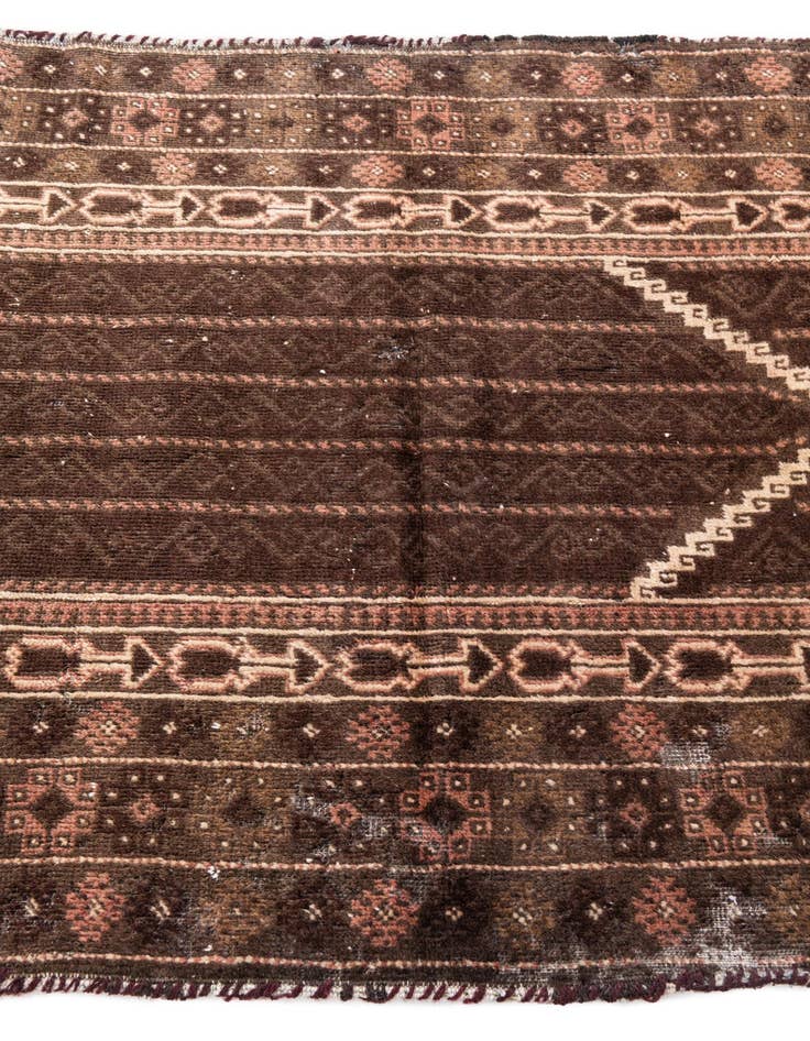 Detail image of 3' x 4' 5  Hand Knotted Ultra Vintage Persian Wool Rug