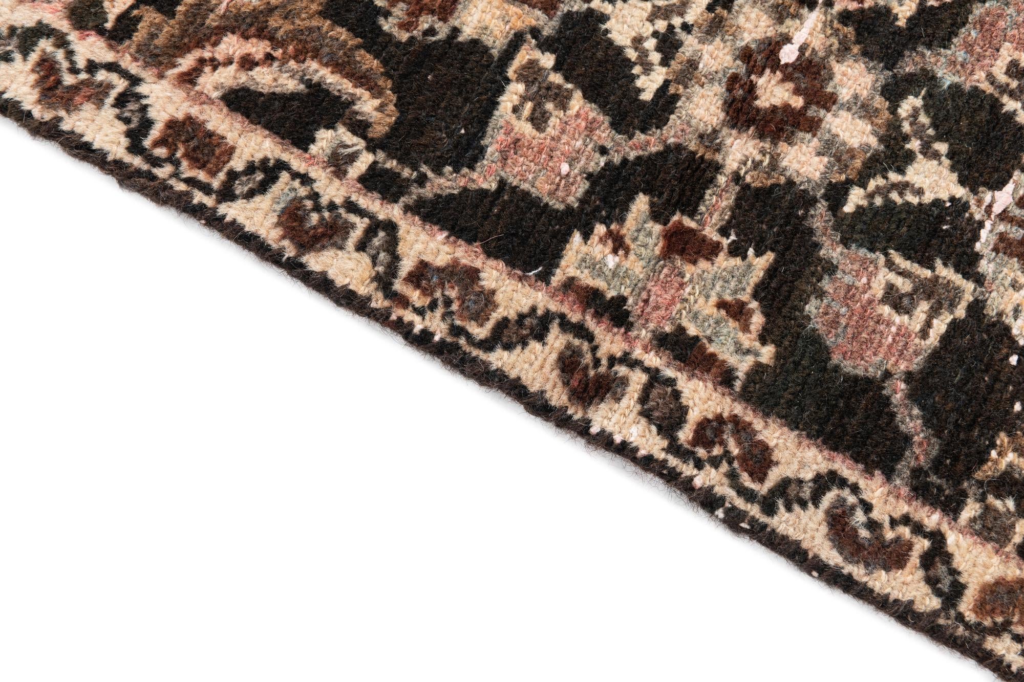 80cm x 145cm Hand Knotted Ultra Vintage Persian Wool Rug