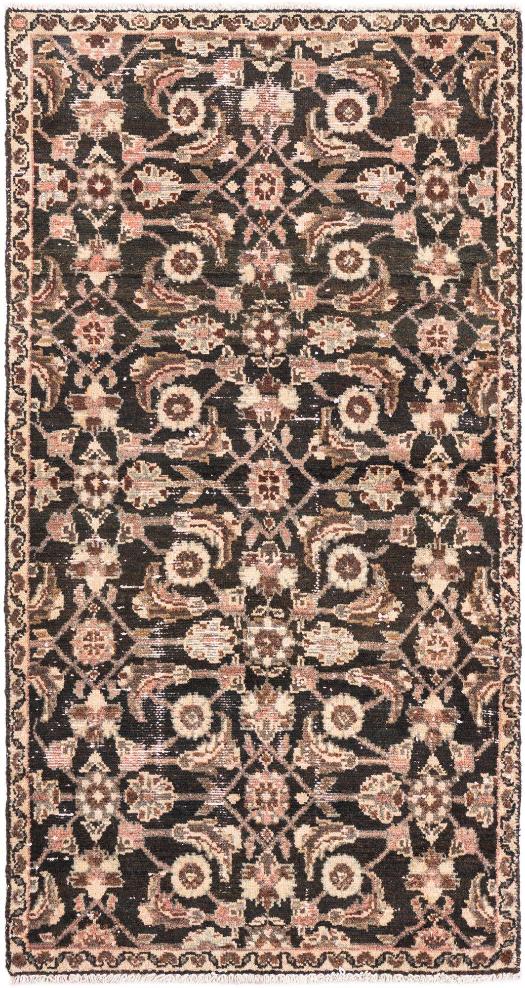 80cm x 145cm anudado a mano Ultra Vintage Alfombra Persa Lana