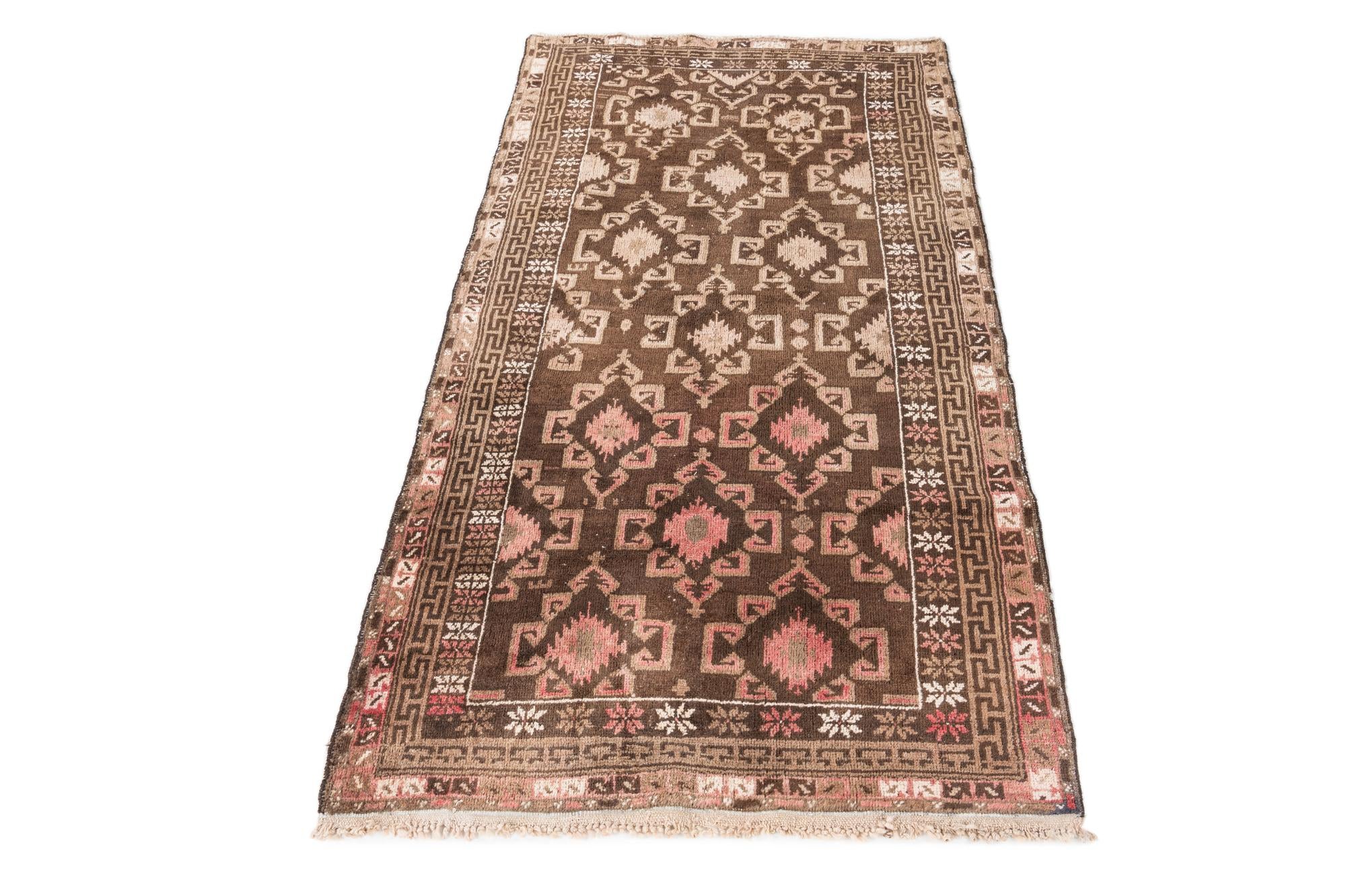 3' 4 x 6' 2 Hand Knotted Ultra Vintage Persian Wool Rug