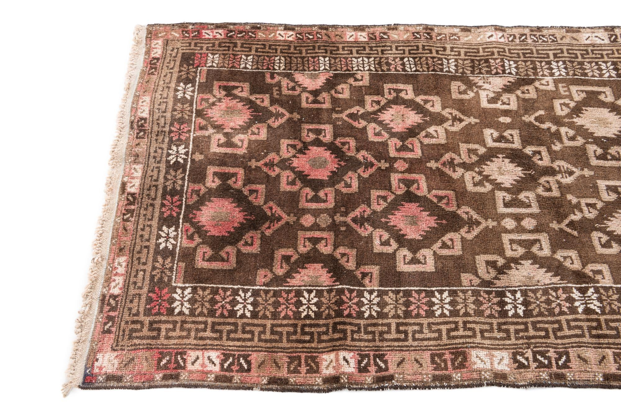 3' 4 x 6' 2 Hand Knotted Ultra Vintage Persian Wool Rug