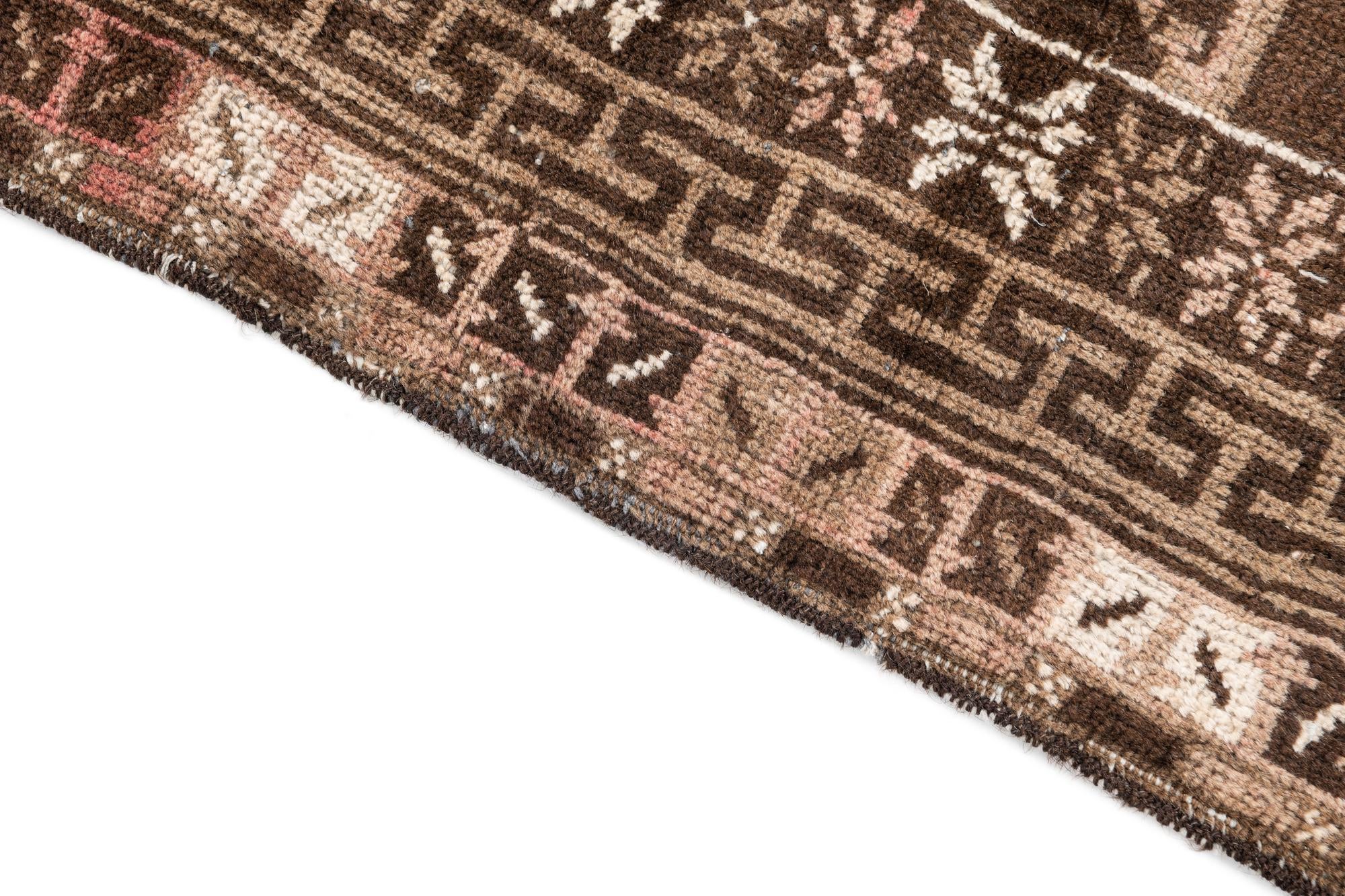 3' 4 x 6' 2 Hand Knotted Ultra Vintage Persian Wool Rug
