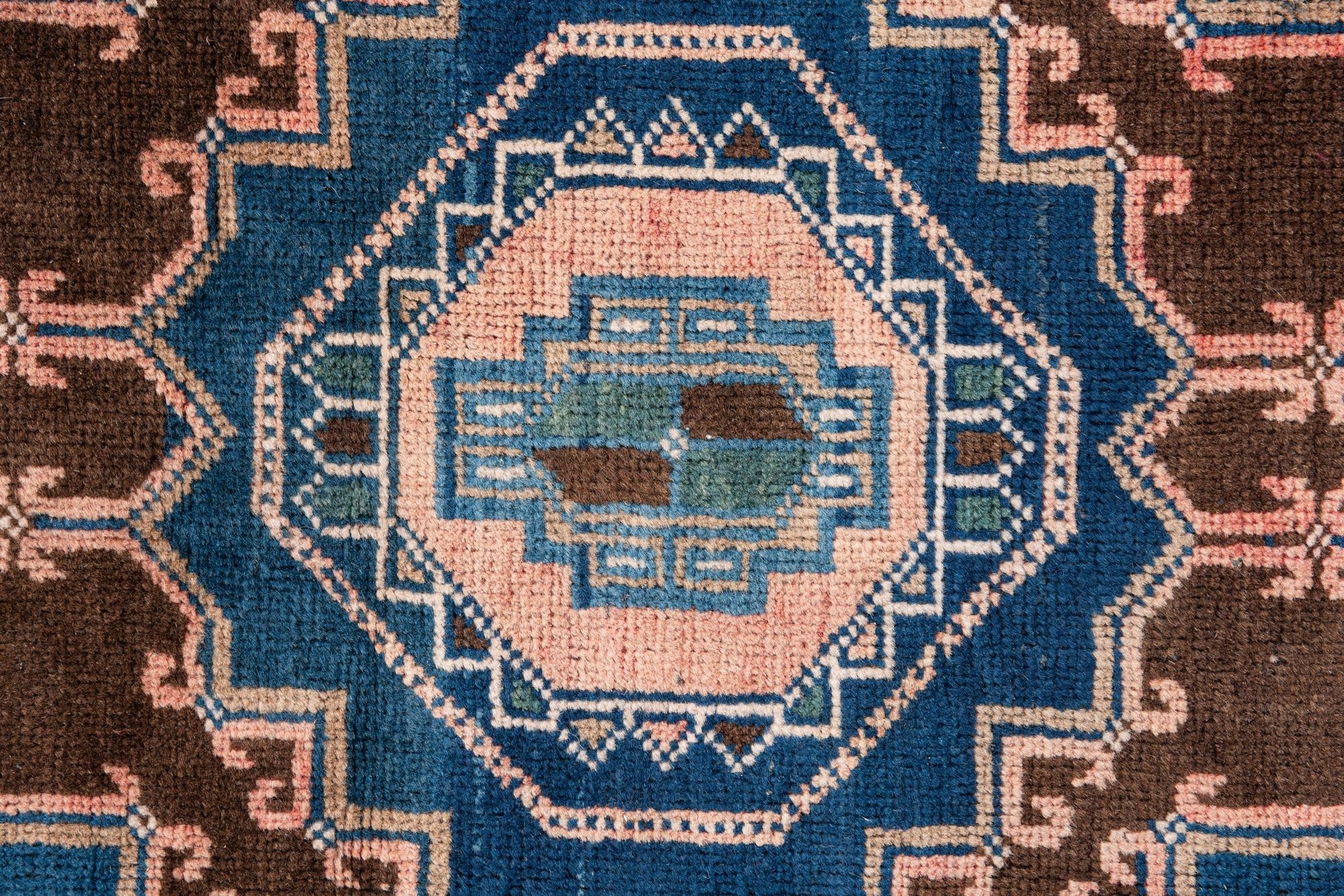 110cm x 205cm Hand Knotted Ultra Vintage Persian Wool Rug
