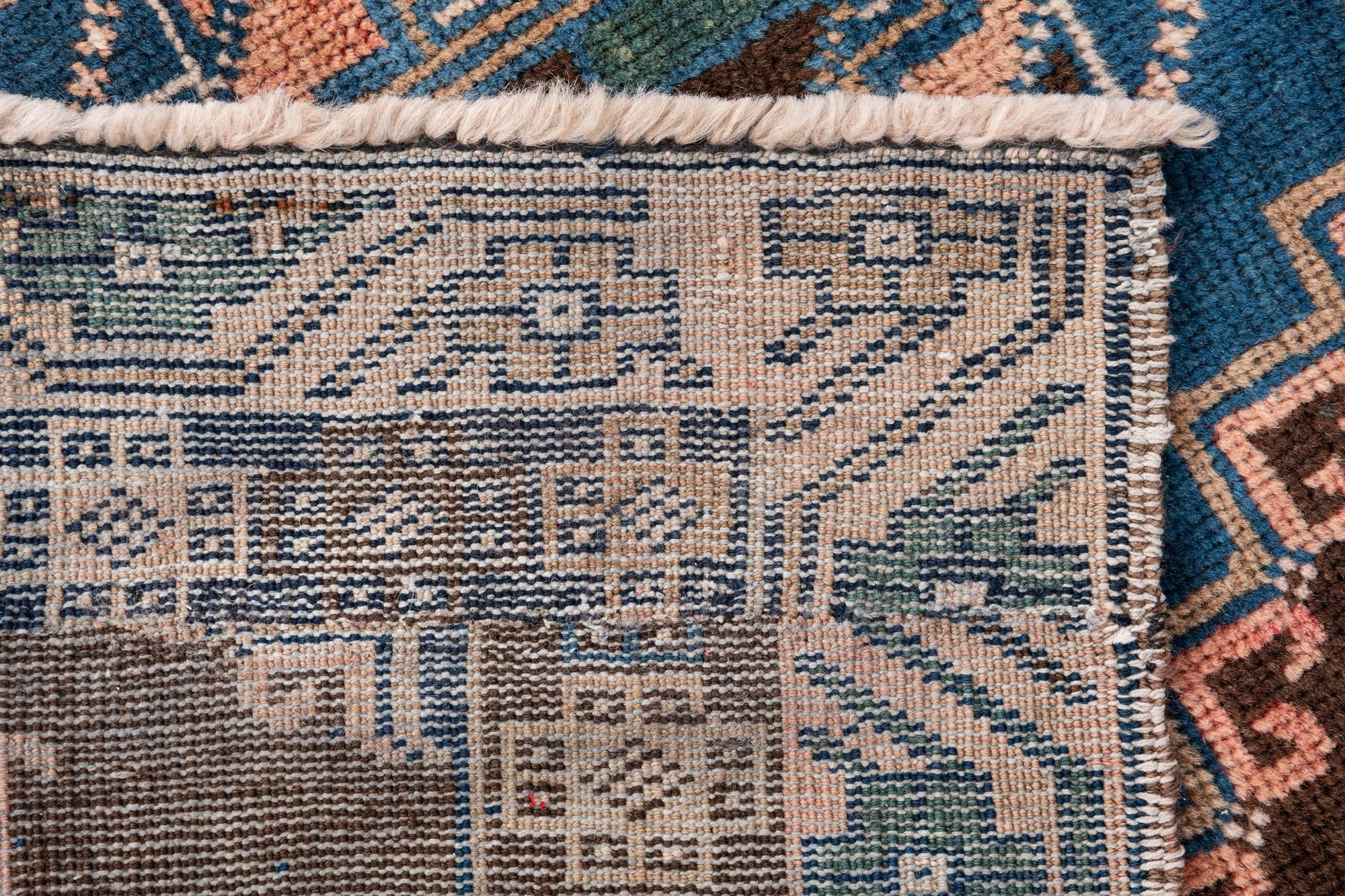 110cm x 205cm Hand Knotted Ultra Vintage Persian Wool Rug