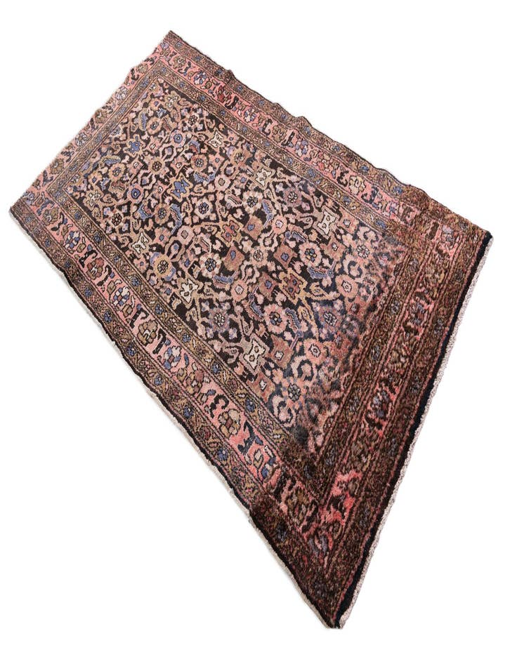 Detail image of 3' 5 x 6' 1  Hand Knotted Ultra Vintage Persian Wool Rug