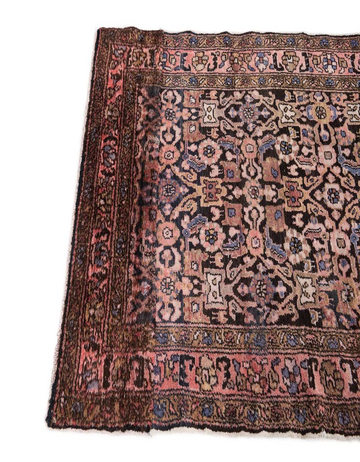 Detail image of 3' 5 x 6' 1  Hand Knotted Ultra Vintage Persian Wool Rug