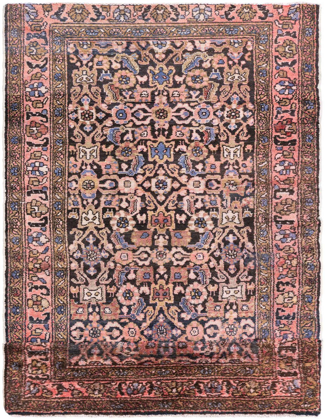 Primary image 3' 5 x 6' 1  Hand Knotted Ultra Vintage Persian Wool Rug