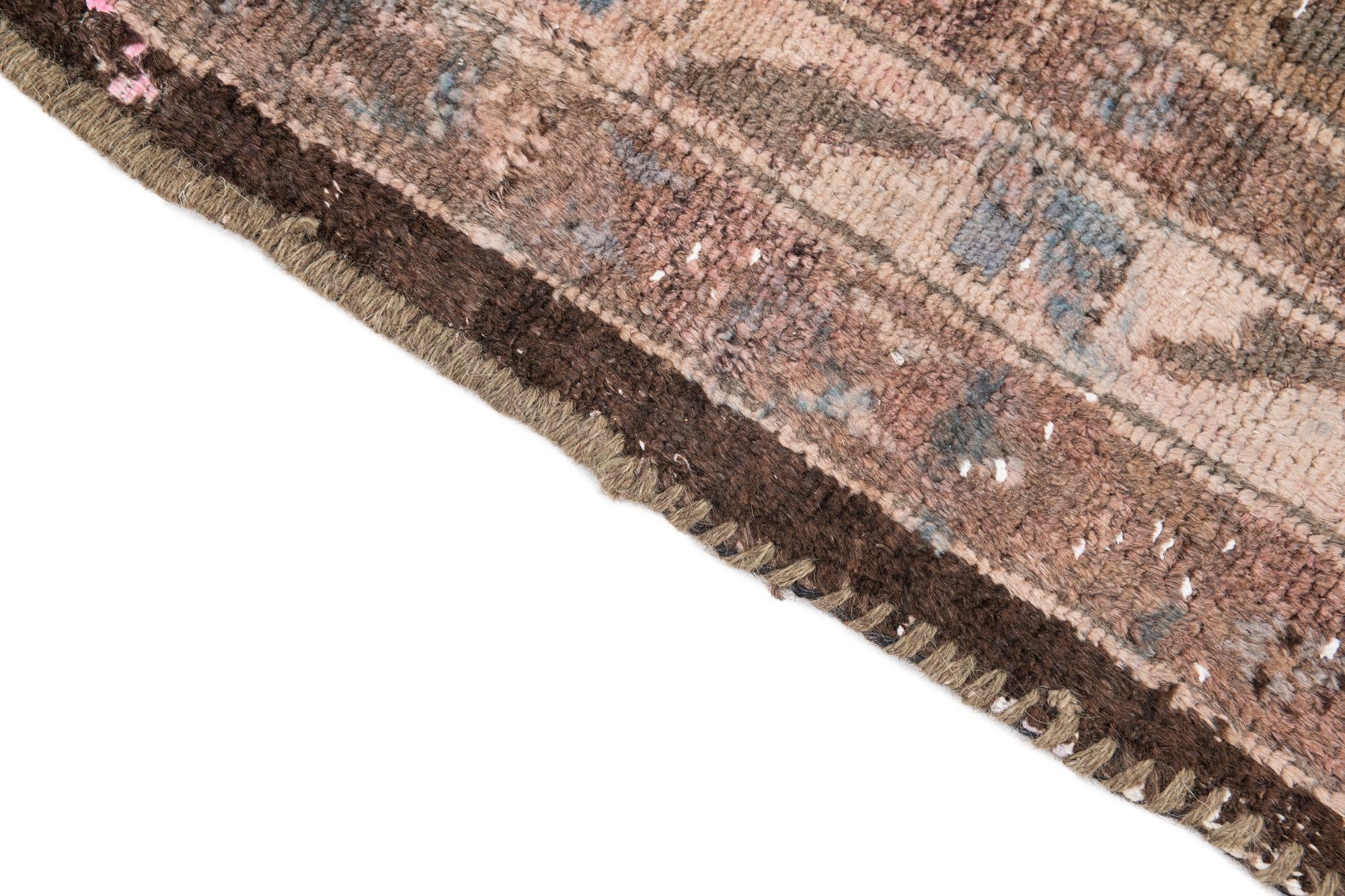 6' 8 x 9' 2 Hand Knotted Ultra Vintage Persian Wool Rug