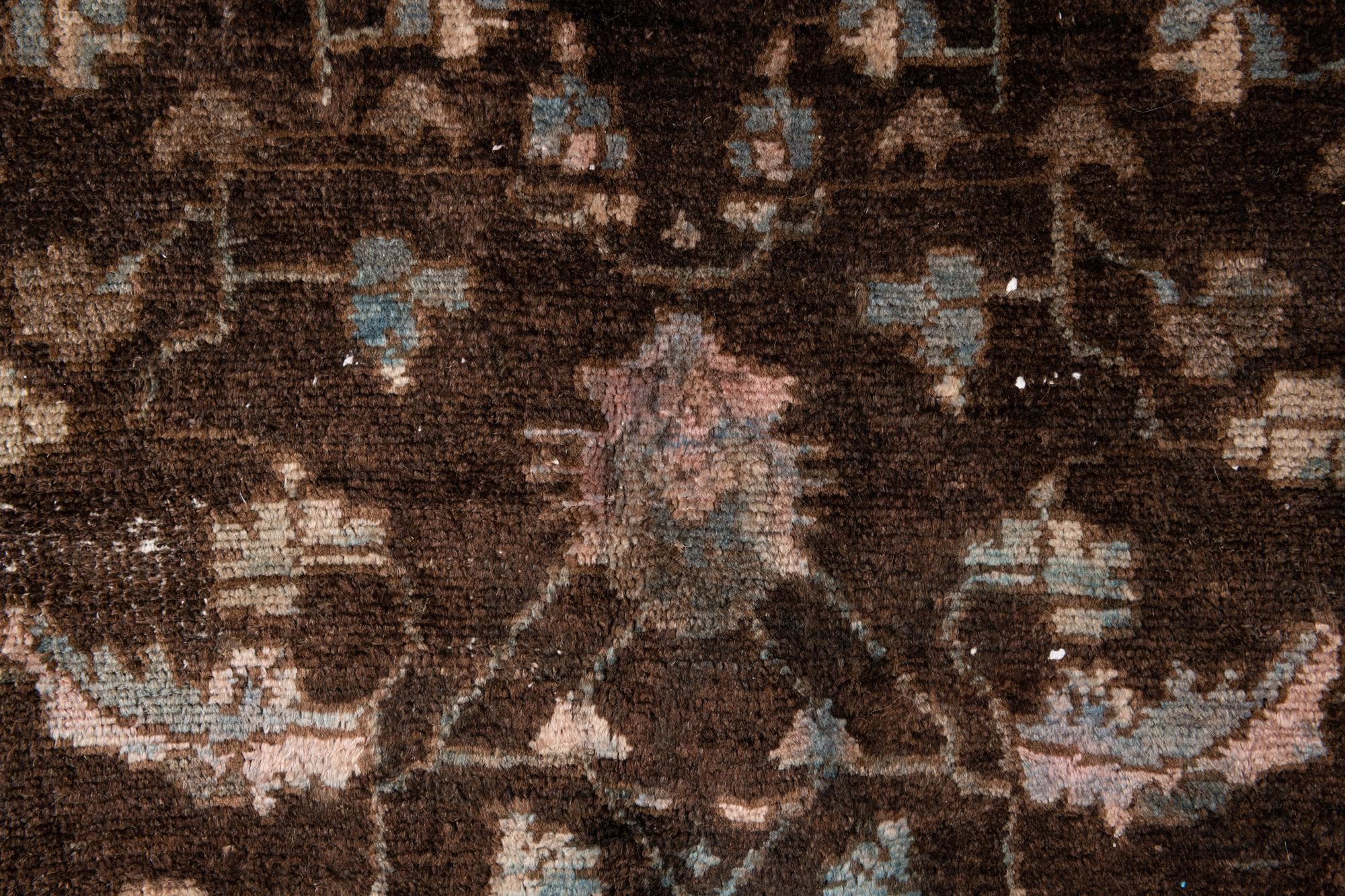 6' 8 x 9' 2 Hand Knotted Ultra Vintage Persian Wool Rug