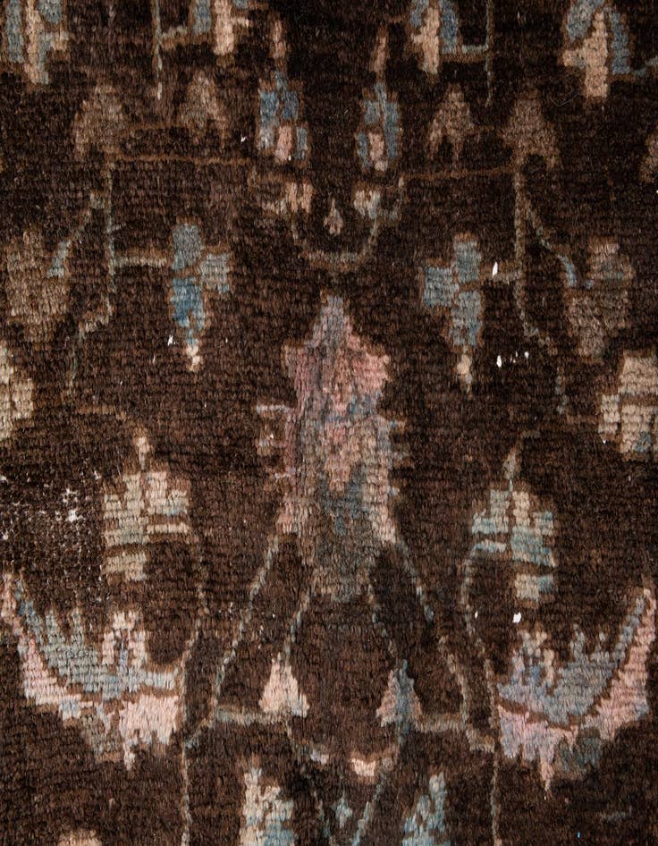 Detail image of 6' 8 x 9' 2  Hand Knotted Ultra Vintage Persian Wool Rug