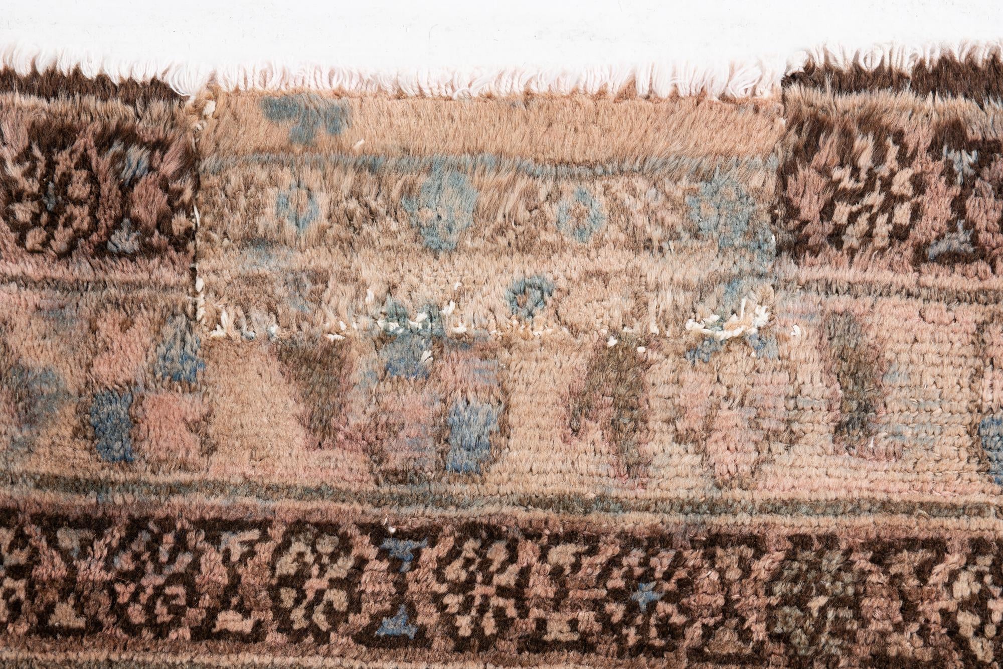 6' 8 x 9' 2 Hand Knotted Ultra Vintage Persian Wool Rug