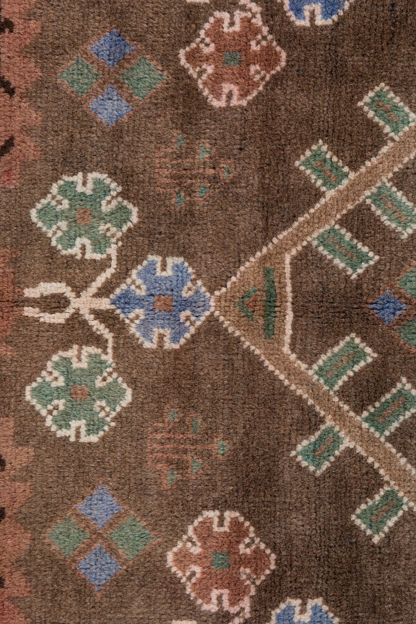 3' 6 x 6' 6 Hand Knotted Ultra Vintage Persian Wool Rug