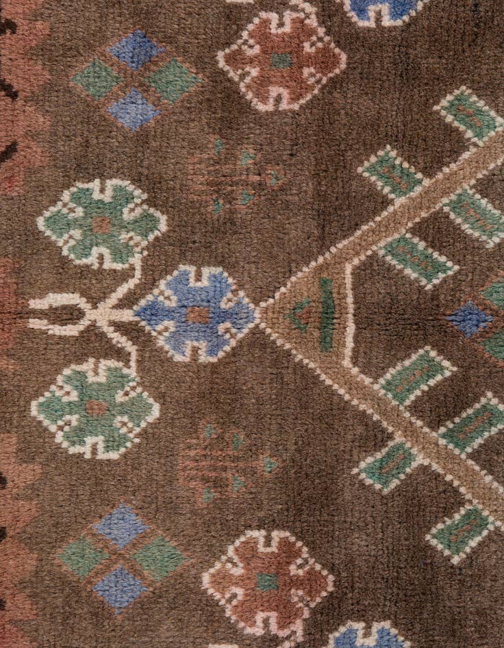 Detail image of 3' 6 x 6' 6  Hand Knotted Ultra Vintage Persian Wool Rug