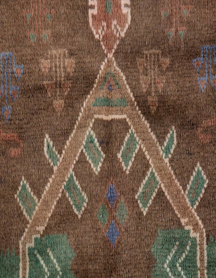 Detail image of 3' 6 x 6' 6  Hand Knotted Ultra Vintage Persian Wool Rug