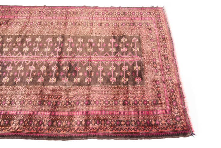 Detail image of 3' 3 x 4' 4 Hand Knotted Ultra Vintage Persian Wool Rug