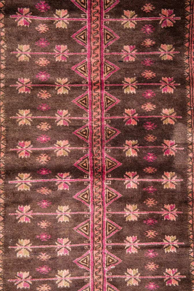 3' 3 x 4' 4 Hand Knotted Ultra Vintage Persian Wool Rug