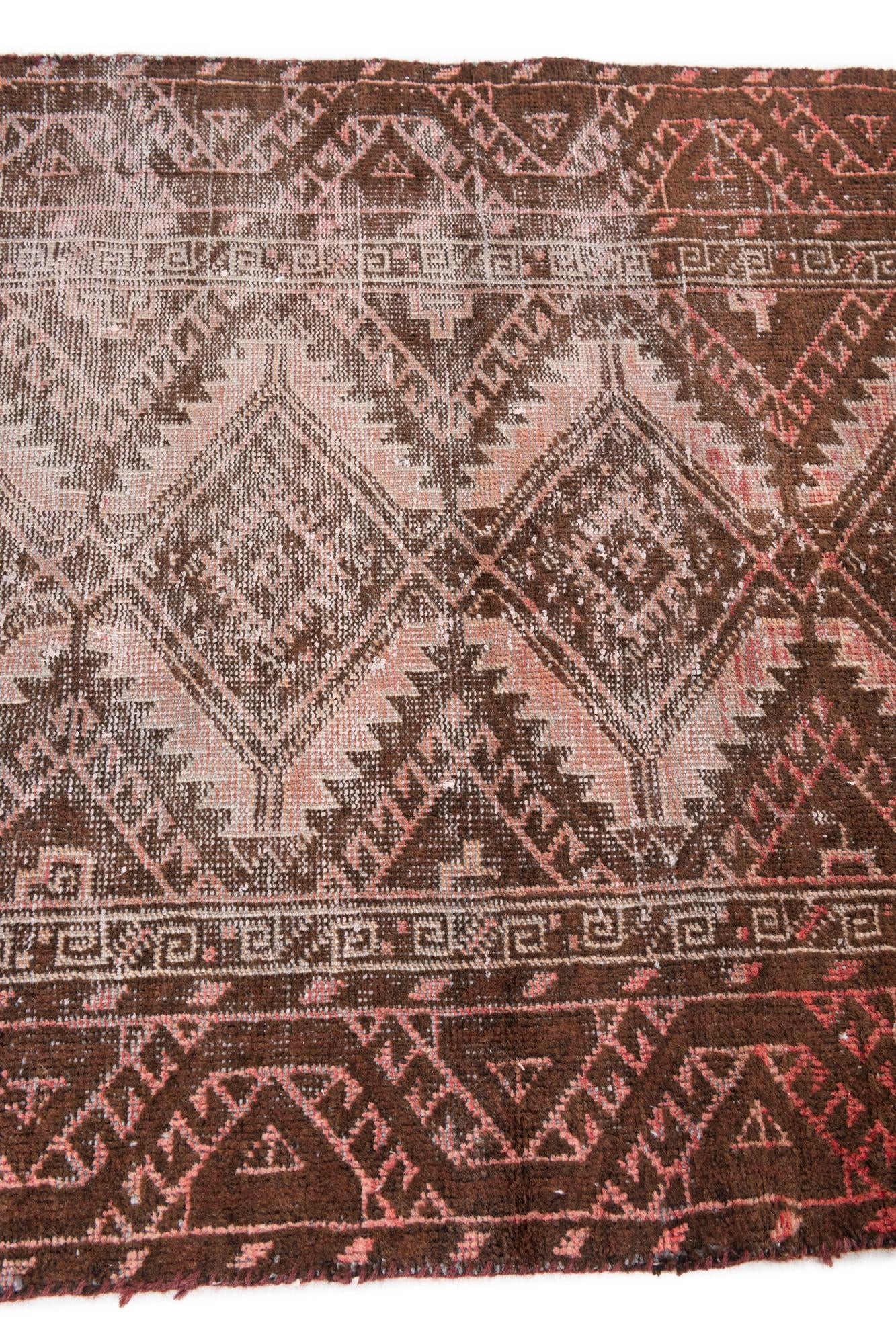 3' 3 x 4' 3 Hand Knotted Ultra Vintage Persian Wool Rug