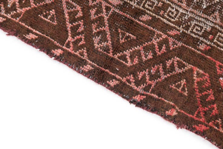 Detail image of 3' 3 x 4' 3 Hand Knotted Ultra Vintage Persian Wool Rug