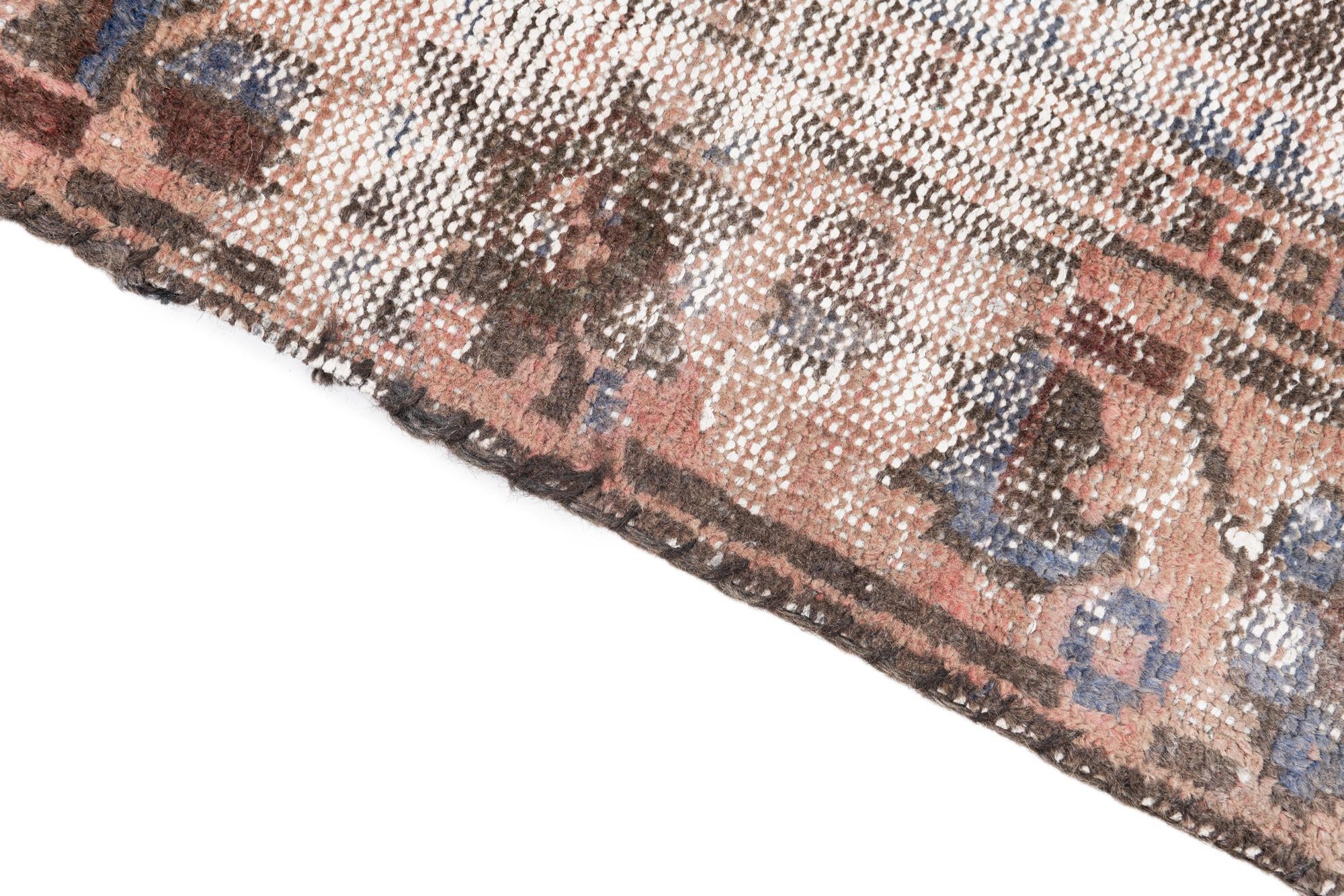 4' x 7' 7 Hand Knotted Ultra Vintage Persian Wool Rug