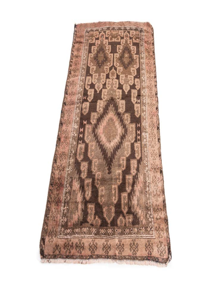 Detail image of 3' 3 x 5' 5  Hand Knotted Ultra Vintage Persian Wool Rug