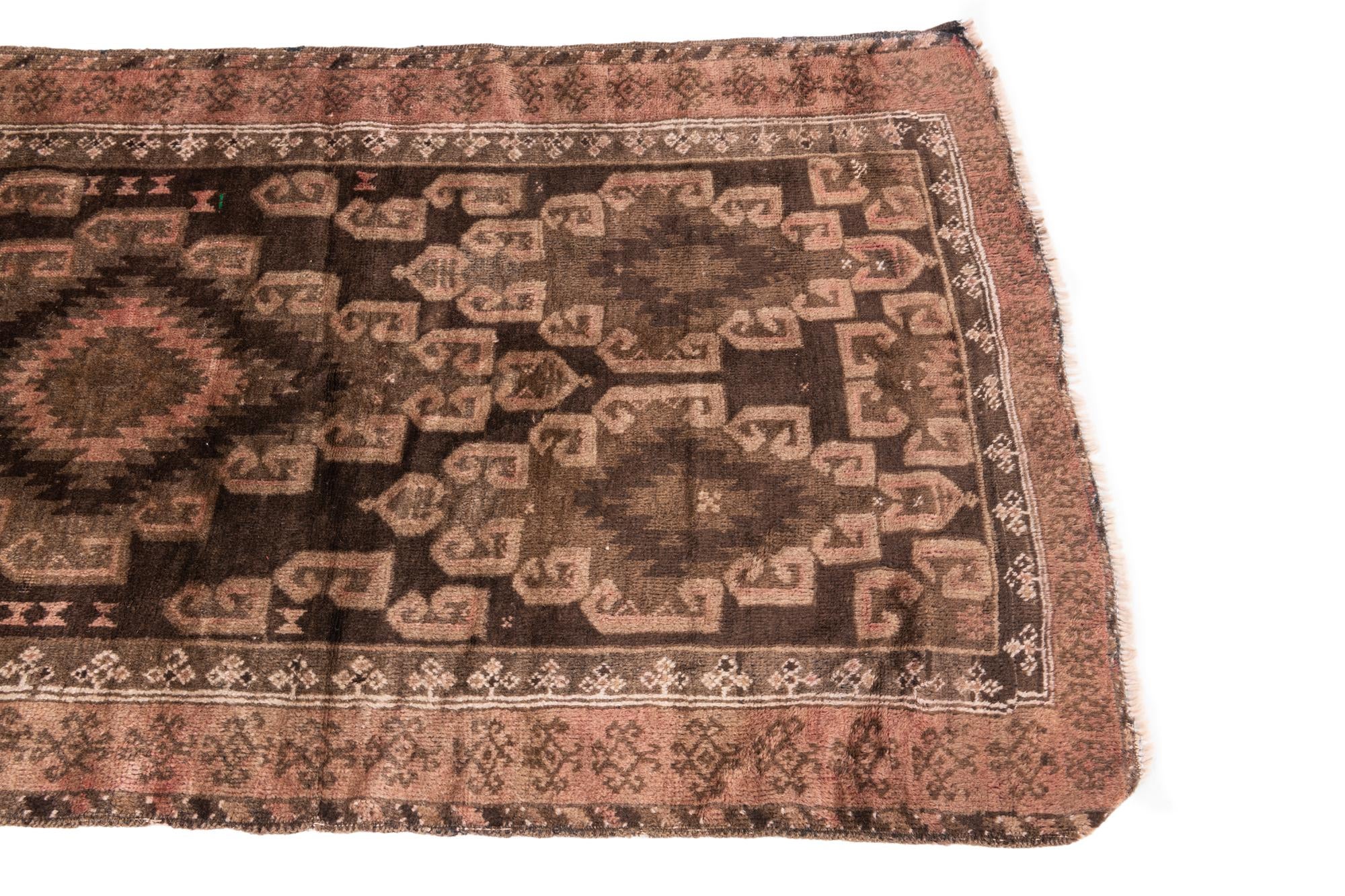 3' 3 x 5' 5 Hand Knotted Ultra Vintage Persian Wool Rug