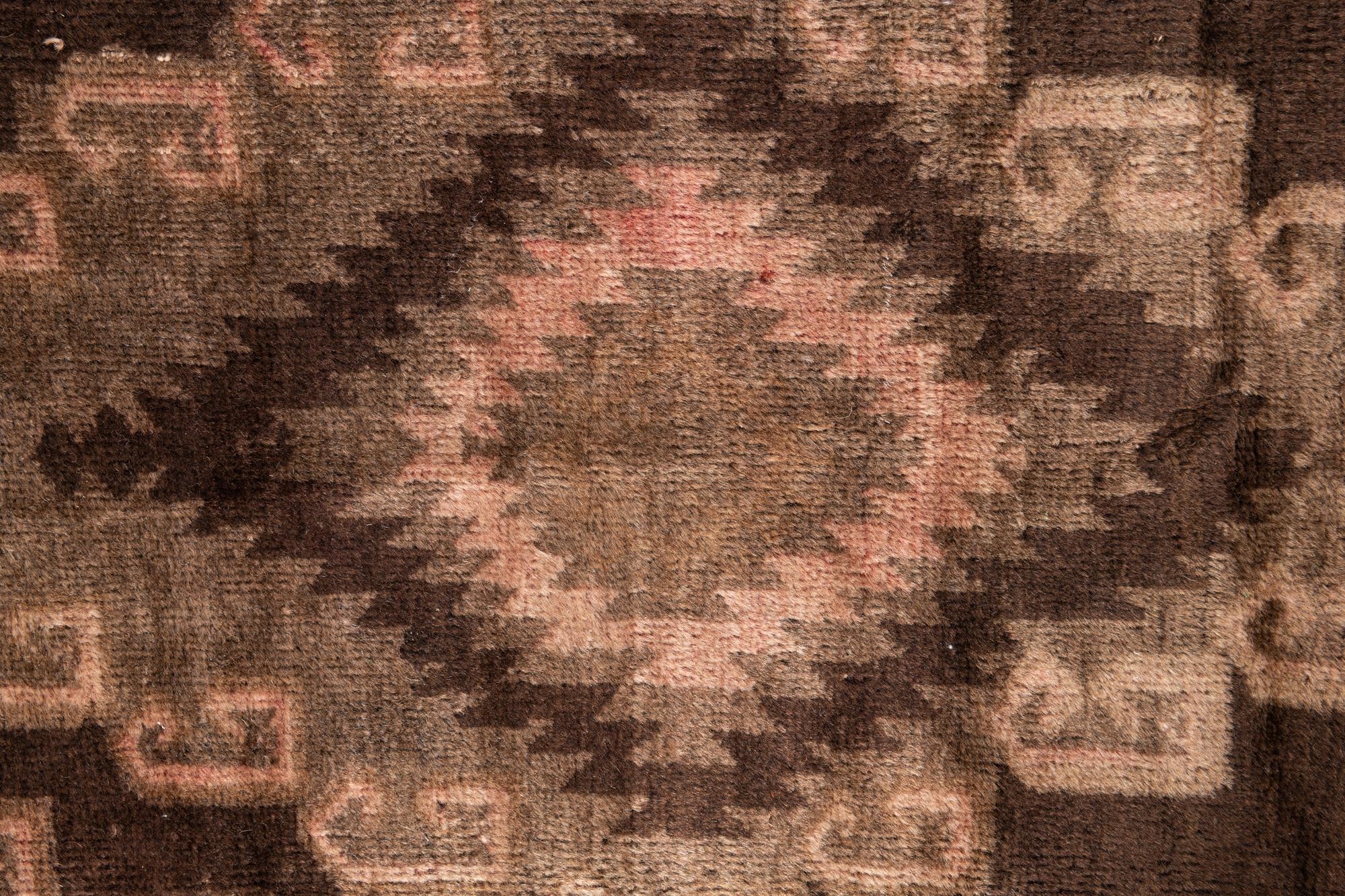 3' 3 x 5' 5 Hand Knotted Ultra Vintage Persian Wool Rug