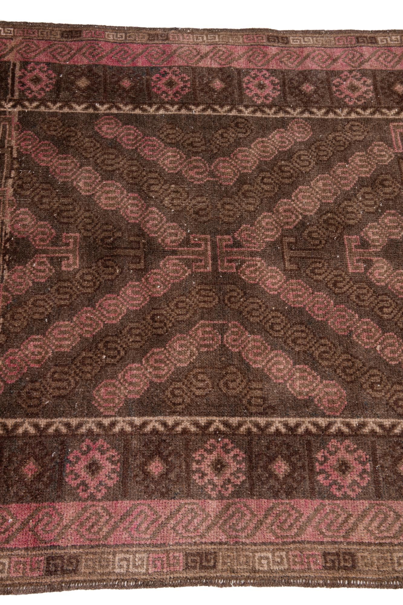 3' 5 x 6' 1 Hand Knotted Ultra Vintage Persian Wool Rug