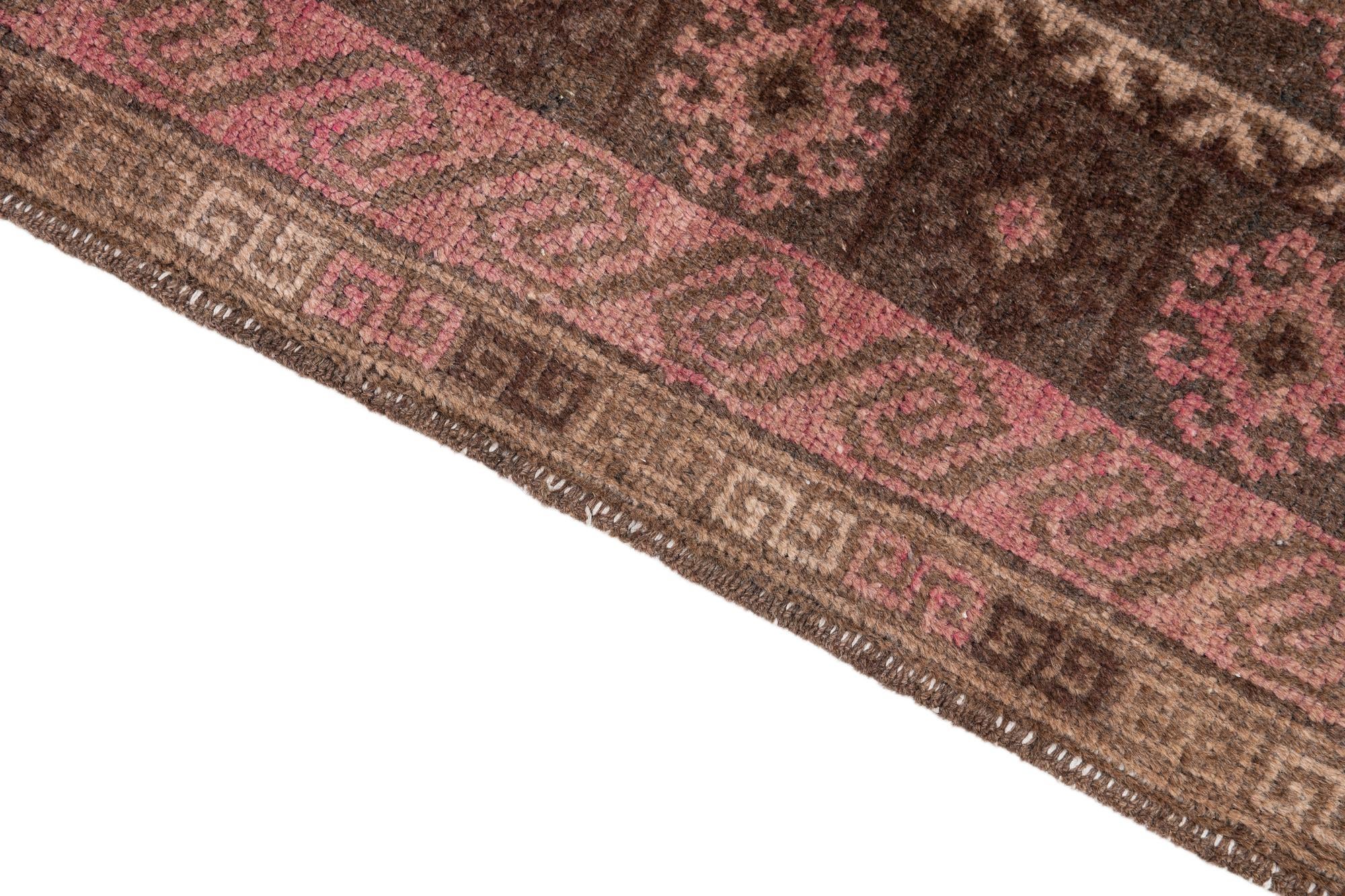 3' 5 x 6' 1 Hand Knotted Ultra Vintage Persian Wool Rug