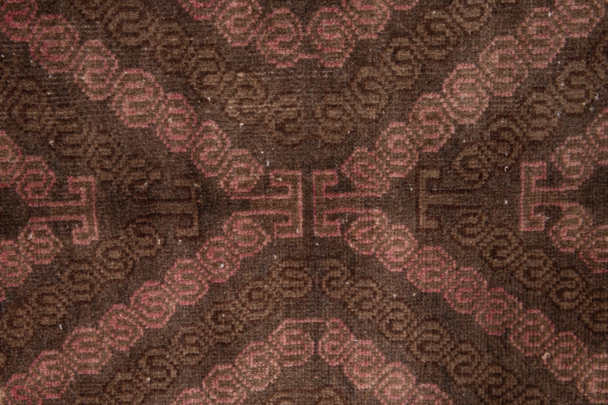 3' 5 x 6' 1 Hand Knotted Ultra Vintage Persian Wool Rug