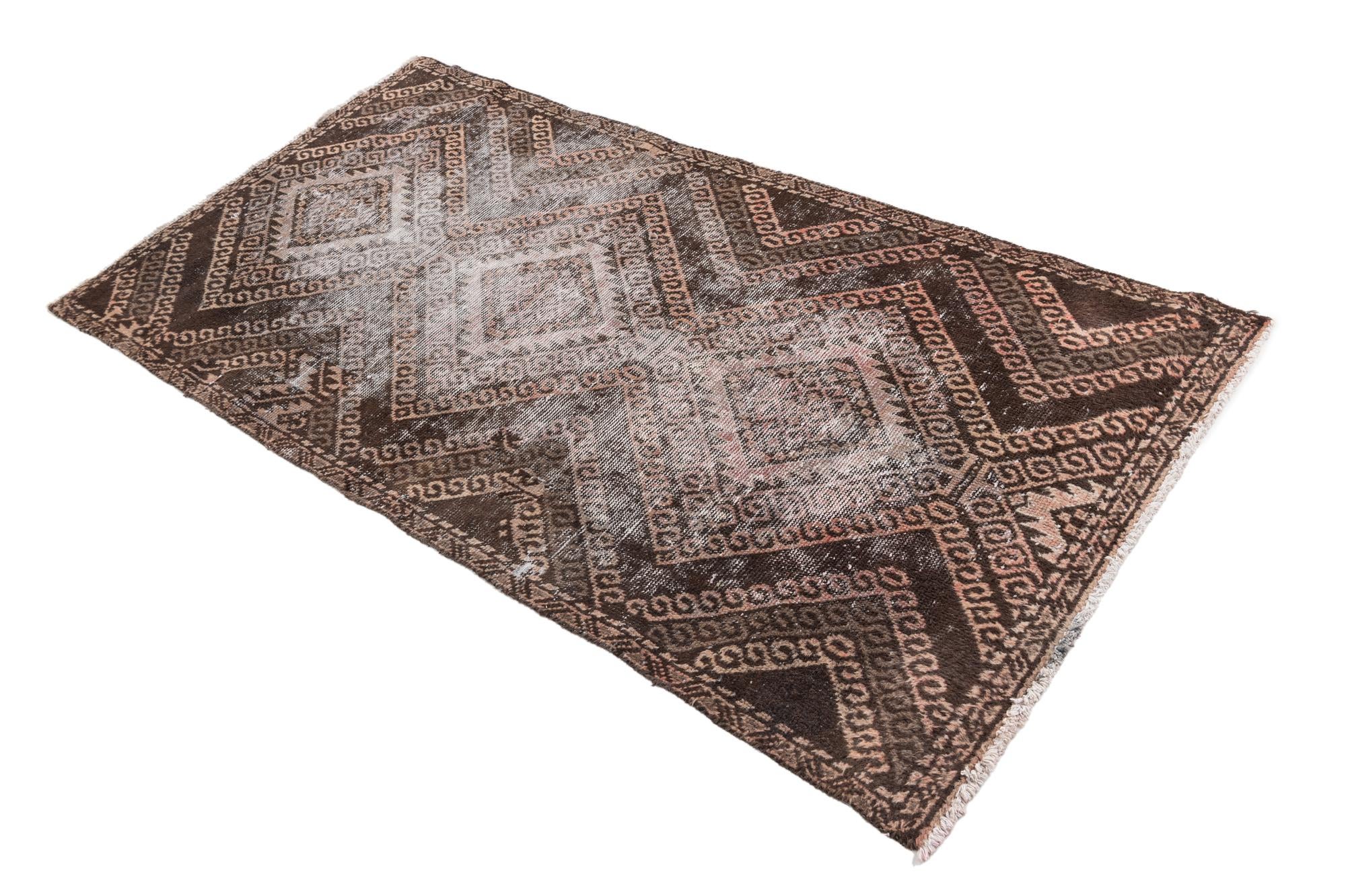 3' x 5' 10 Hand Knotted Ultra Vintage Persian Wool Rug