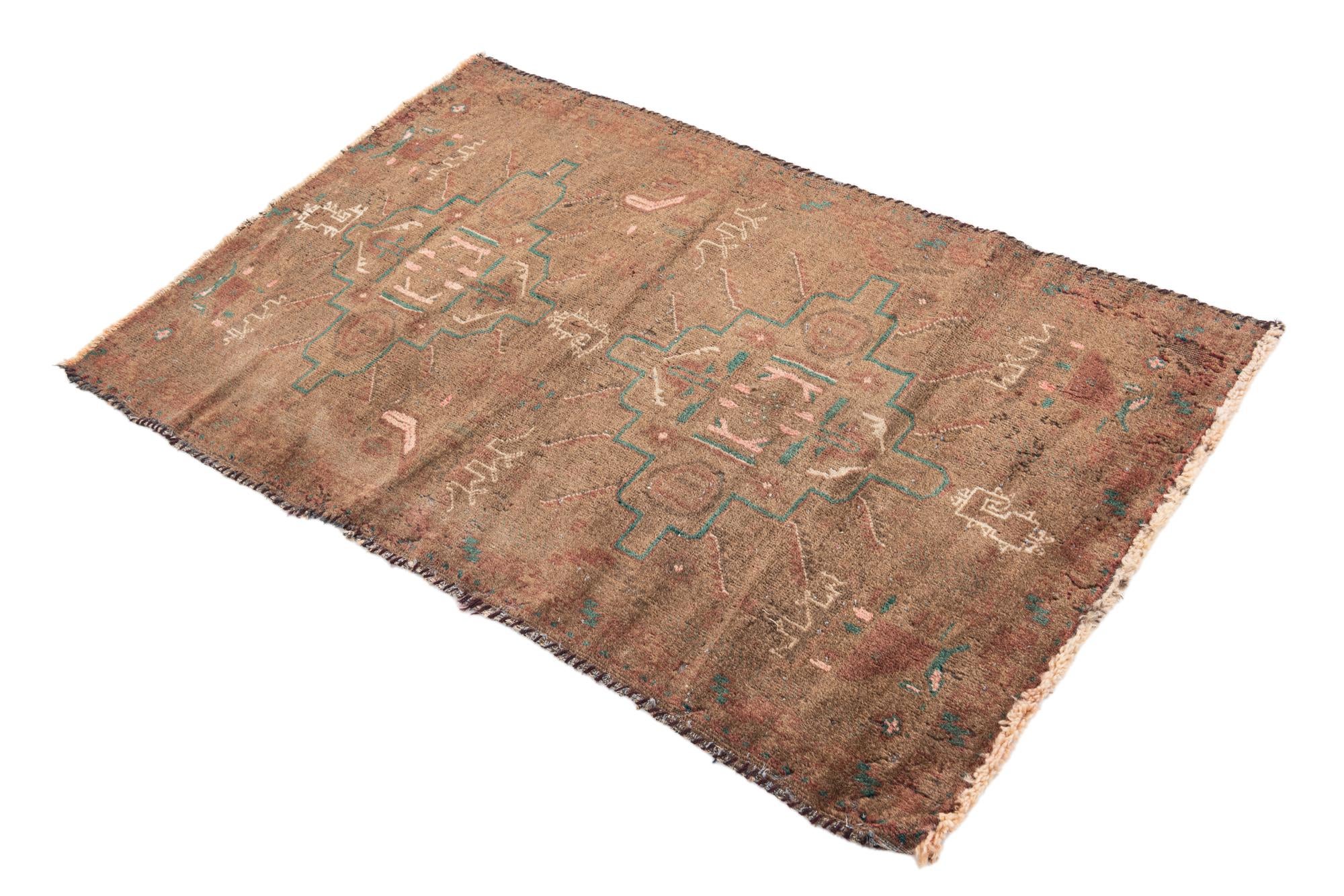 2' 8 x 4' 3 Hand Knotted Ultra Vintage Persian Wool Rug