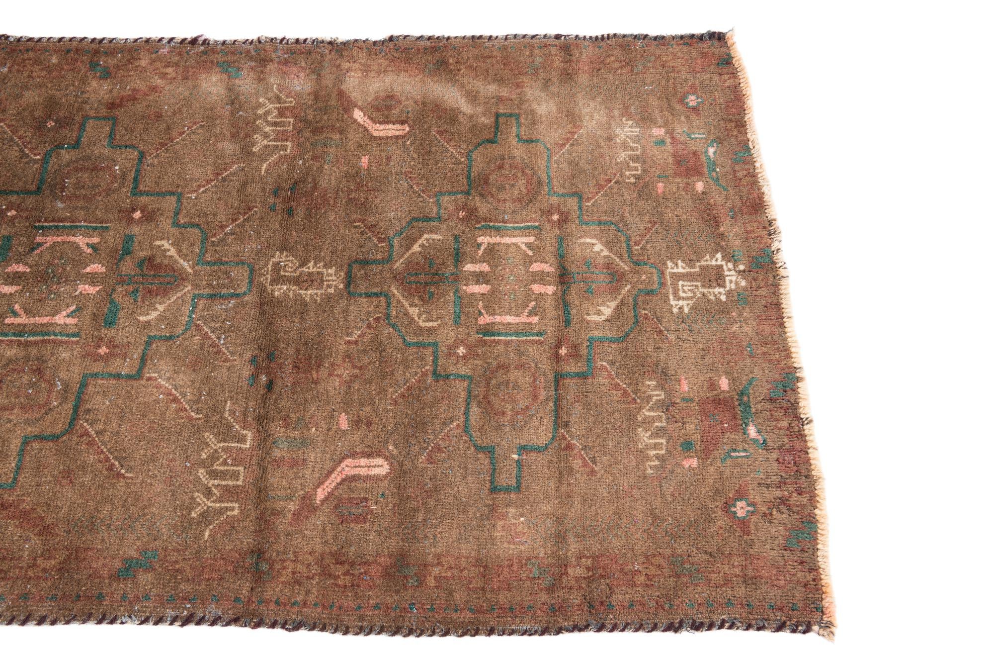 2' 8 x 4' 3 Hand Knotted Ultra Vintage Persian Wool Rug