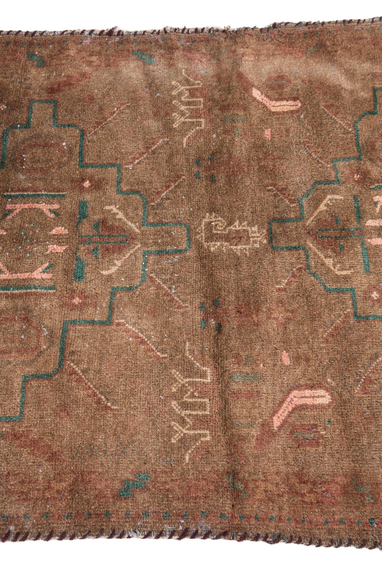2' 8 x 4' 3 Hand Knotted Ultra Vintage Persian Wool Rug