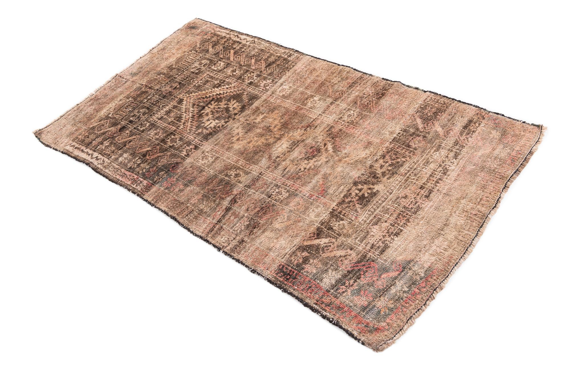 3' x 5' 2 Hand Knotted Ultra Vintage Persian Wool Rug