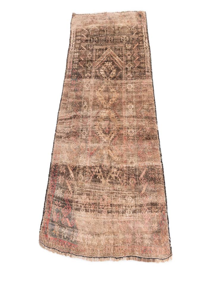 Detail image of 3' x 5' 2  Hand Knotted Ultra Vintage Persian Wool Rug