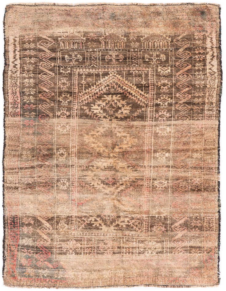 Detail image of 3' x 5' 2 Hand Knotted Ultra Vintage Persian Wool Rug
