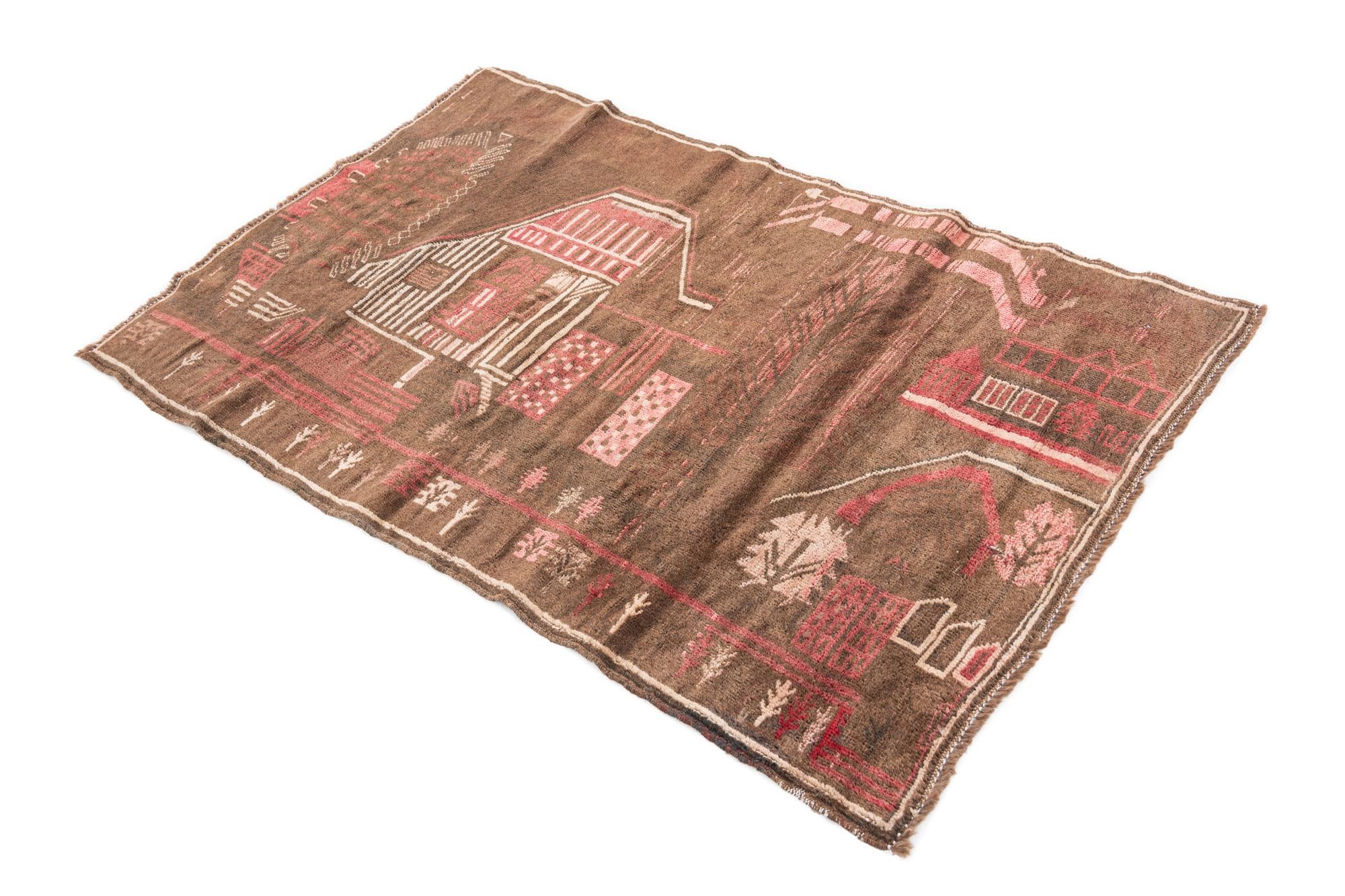 3' x 4' 8 Hand Knotted Ultra Vintage Persian Wool Rug