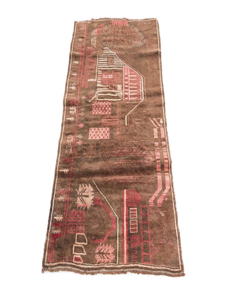 Detail image of 3' x 4' 8  Hand Knotted Ultra Vintage Persian Wool Rug