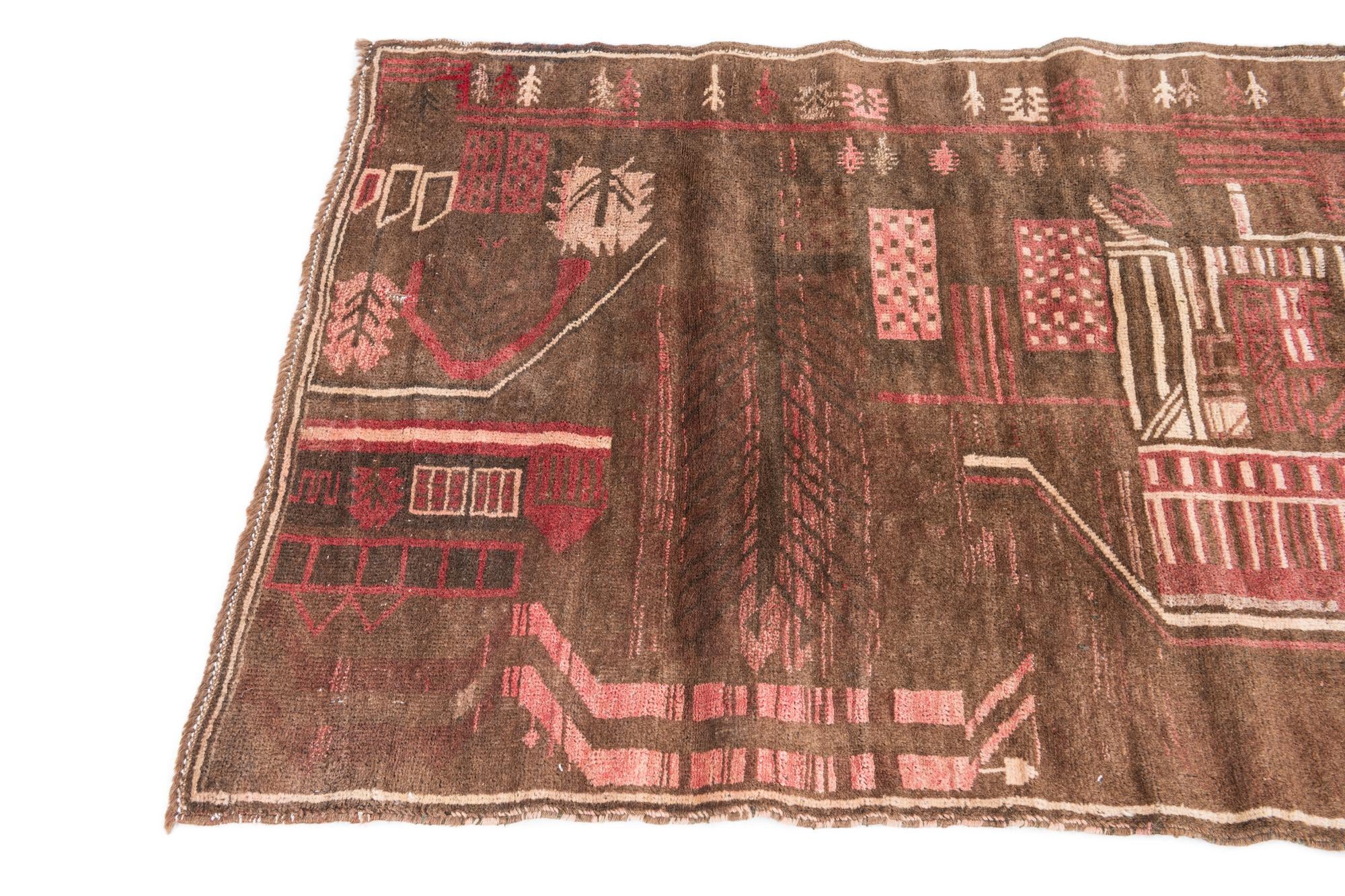 3' x 4' 8 Hand Knotted Ultra Vintage Persian Wool Rug