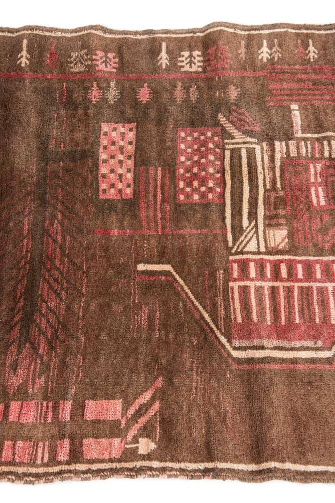 3' x 4' 8 Hand Knotted Ultra Vintage Persian Wool Rug