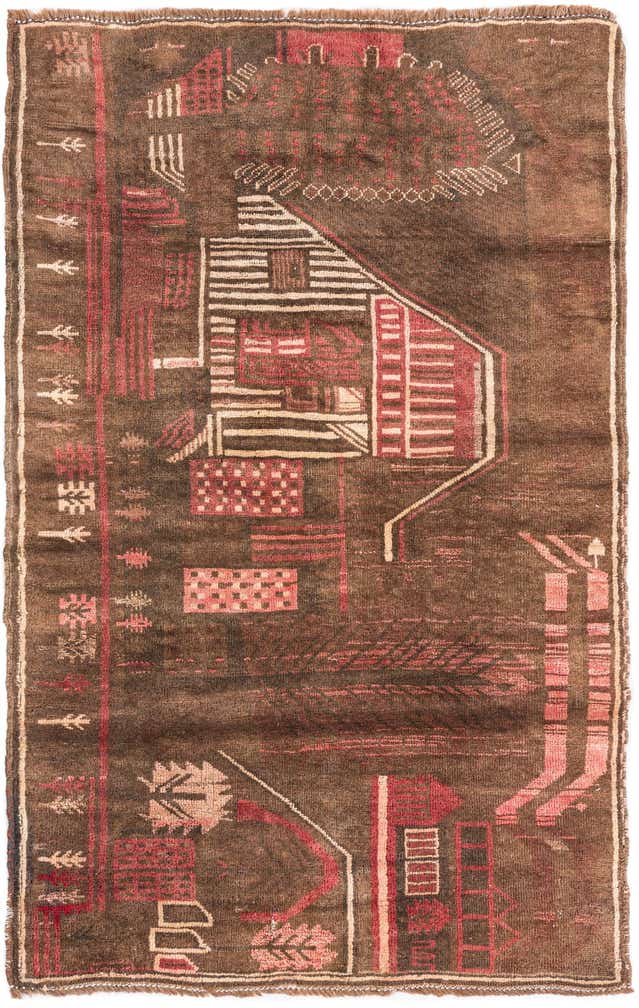 3' x 4' 8 Hand Knotted Ultra Vintage Persian Wool Rug